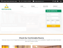 Tablet Screenshot of hotelfestoon.com